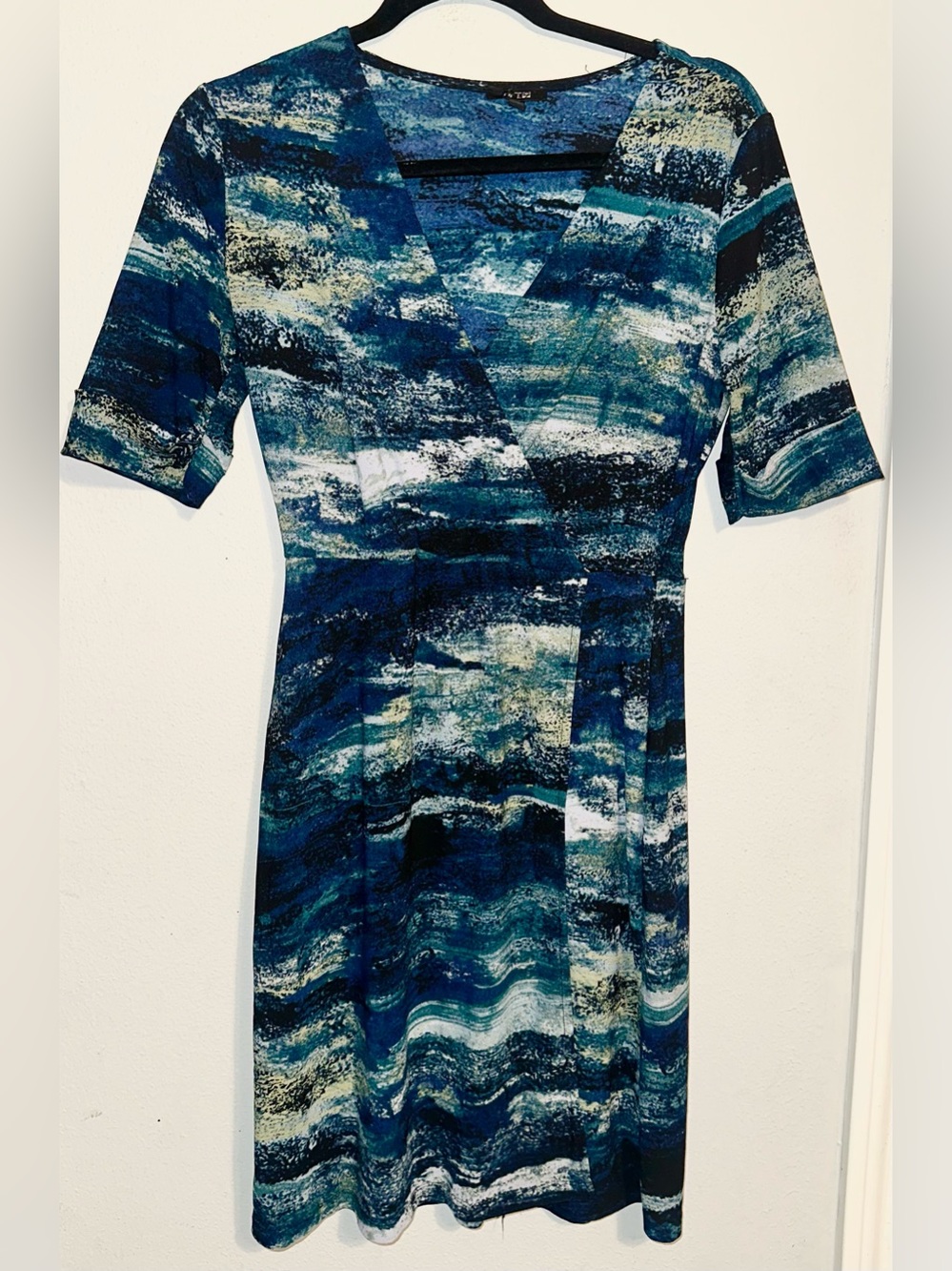 Apt. 9 Blue Patterned Dress
